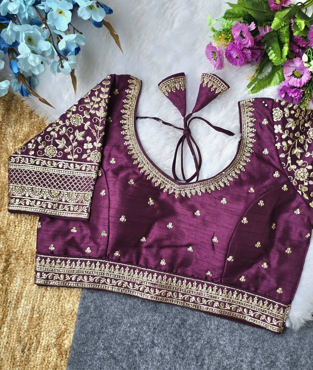 SAHI — Readymade Silk Bridal Saree Blouses