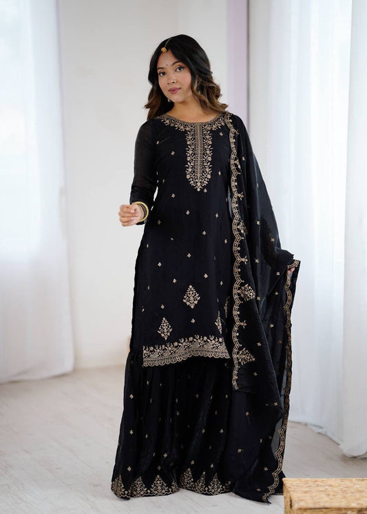 MARISA — Black Sharara suit