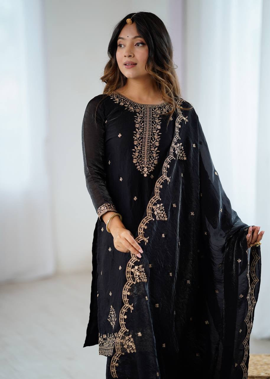 MARISA β Black Sharara suit
