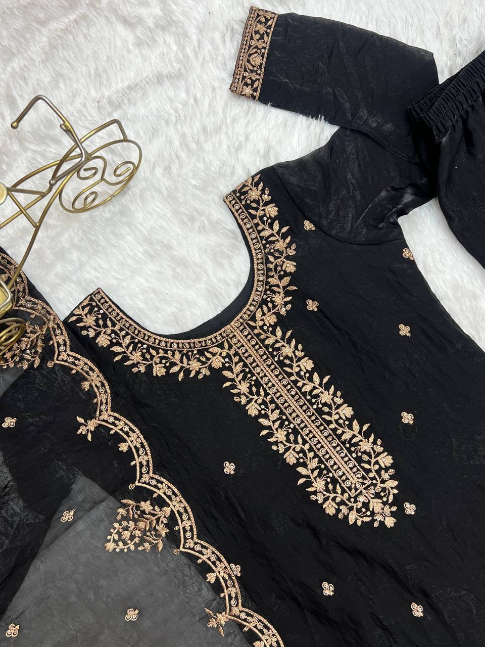 MARISA β Black Sharara suit