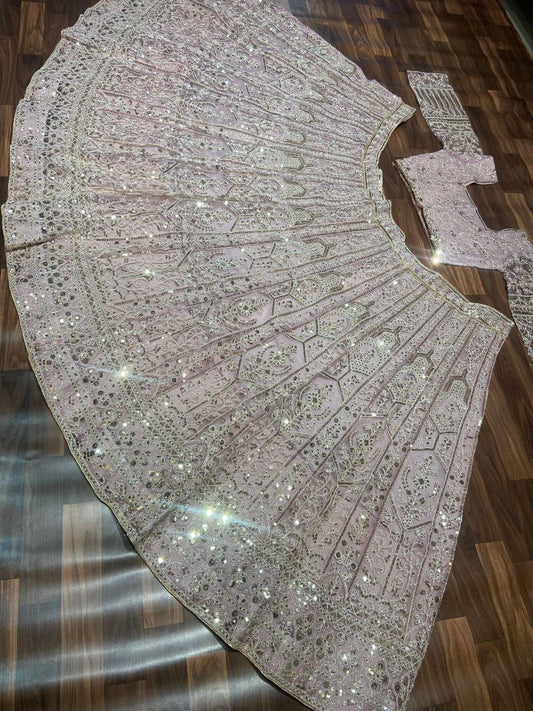 SAPNA — Pinkish Purple Premium Lehenga