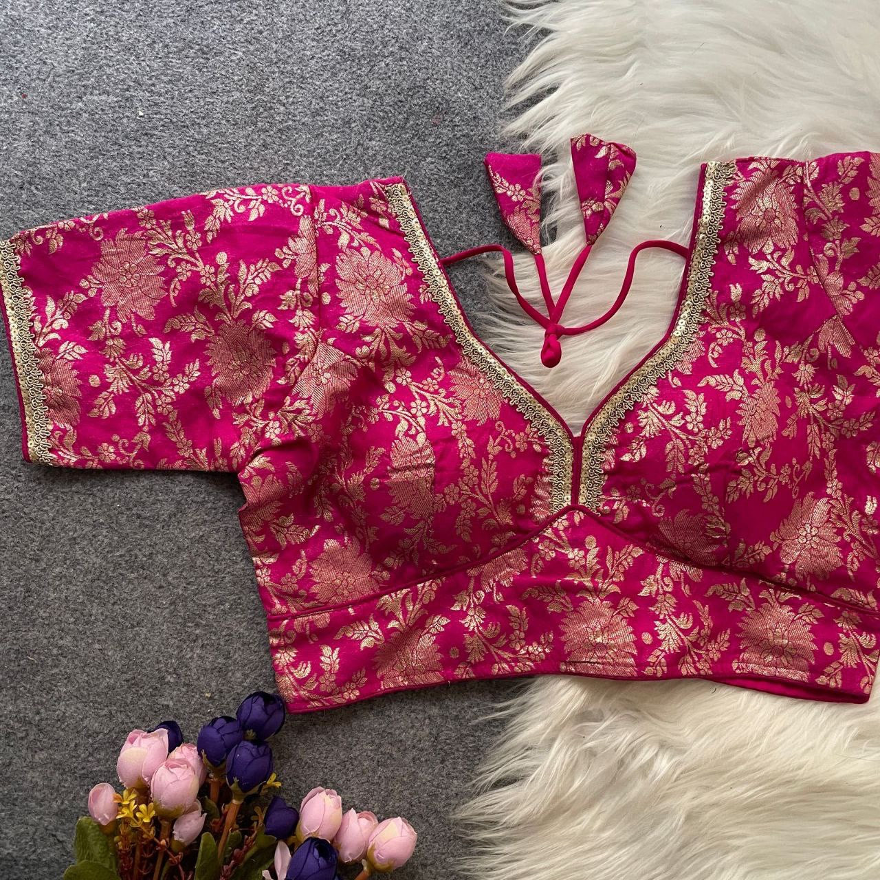ASHWINI — Dola Silk Readymade Blouse