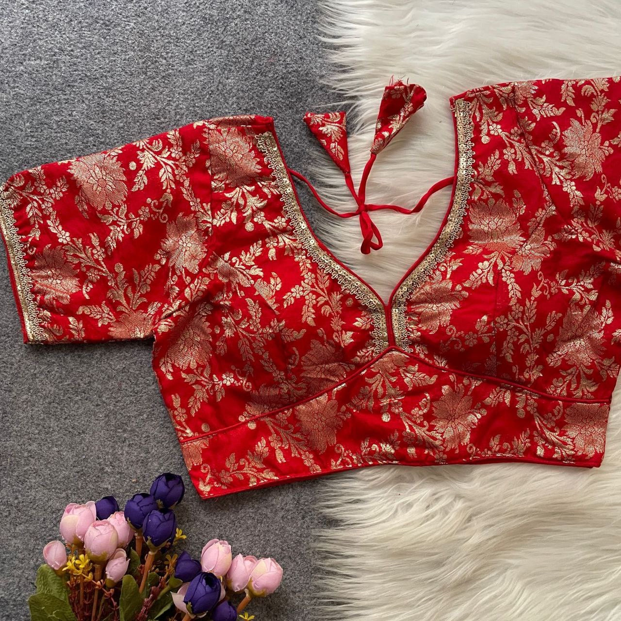 ASHWINI — Dola Silk Readymade Blouse