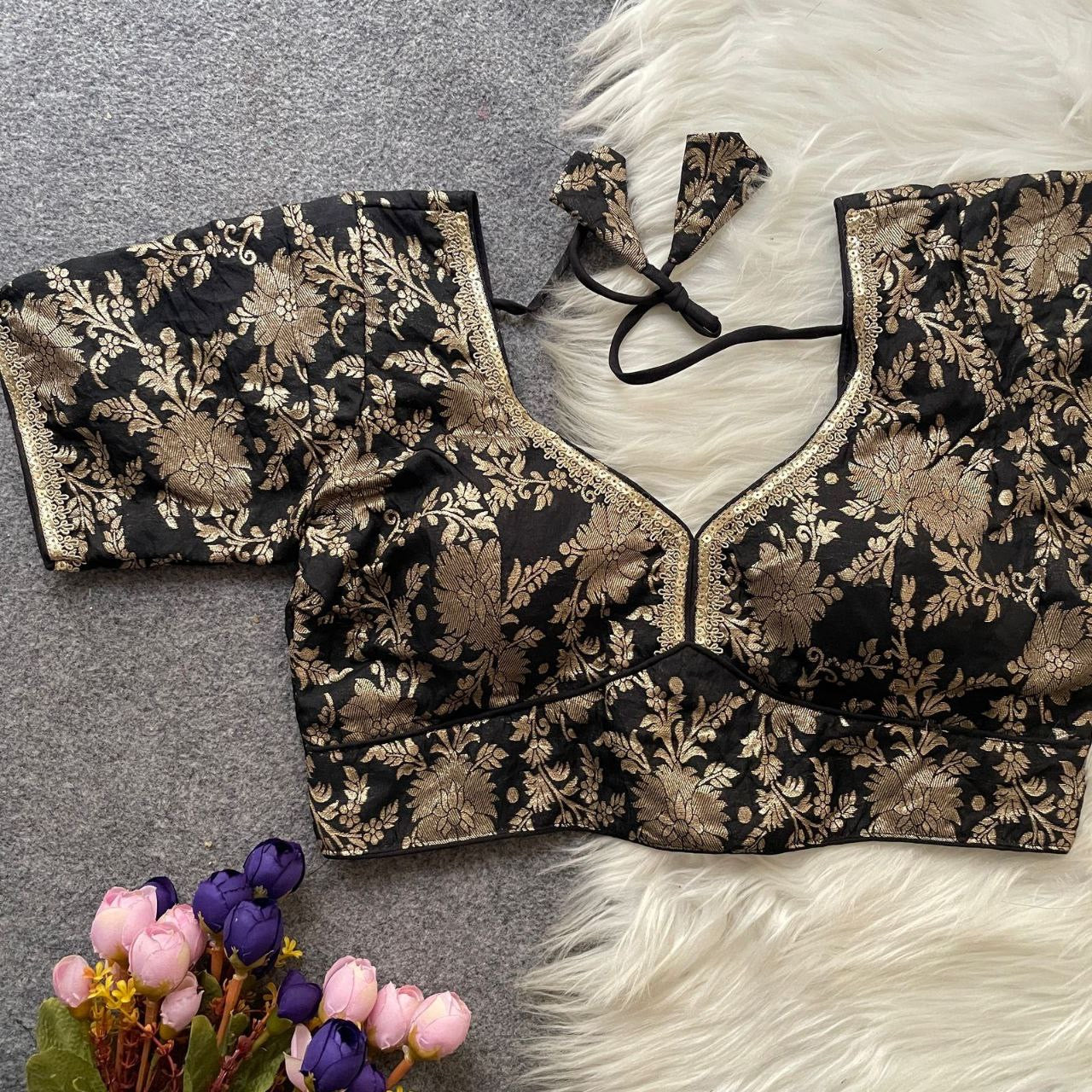 ASHWINI — Dola Silk Readymade Blouse