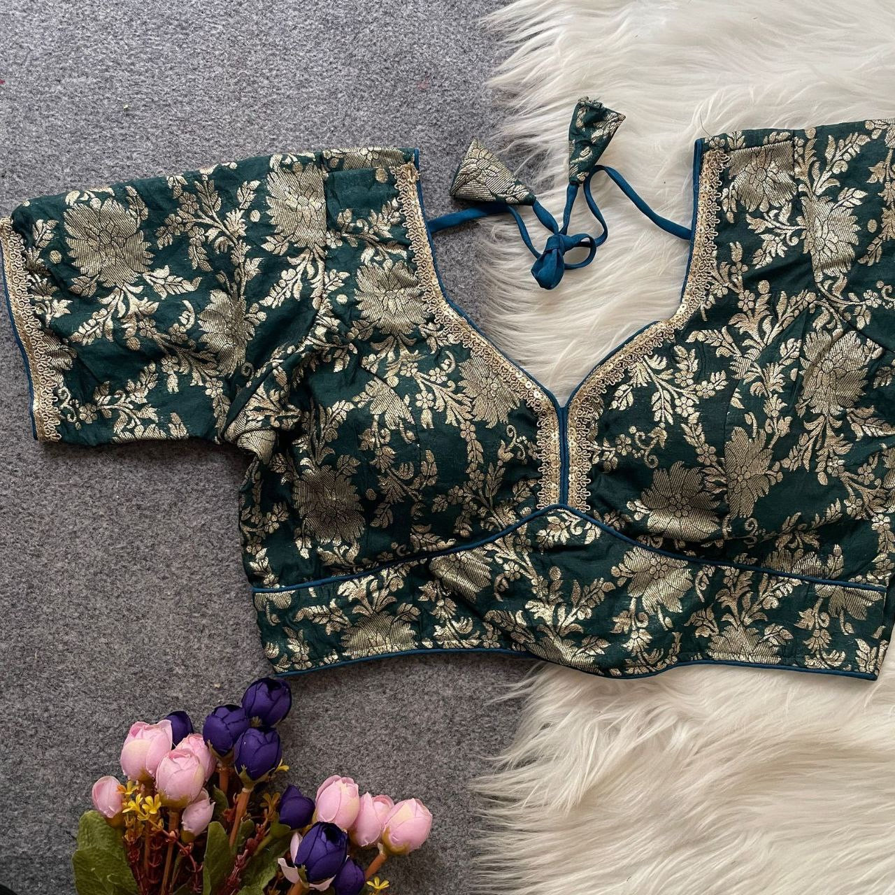 ASHWINI — Dola Silk Readymade Blouse