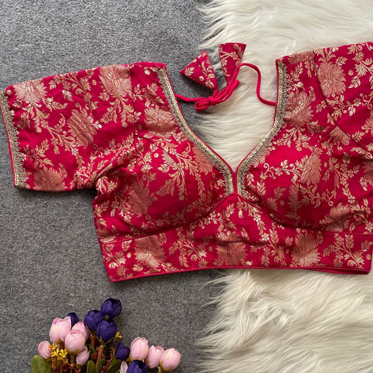 ASHWINI — Dola Silk Readymade Blouse