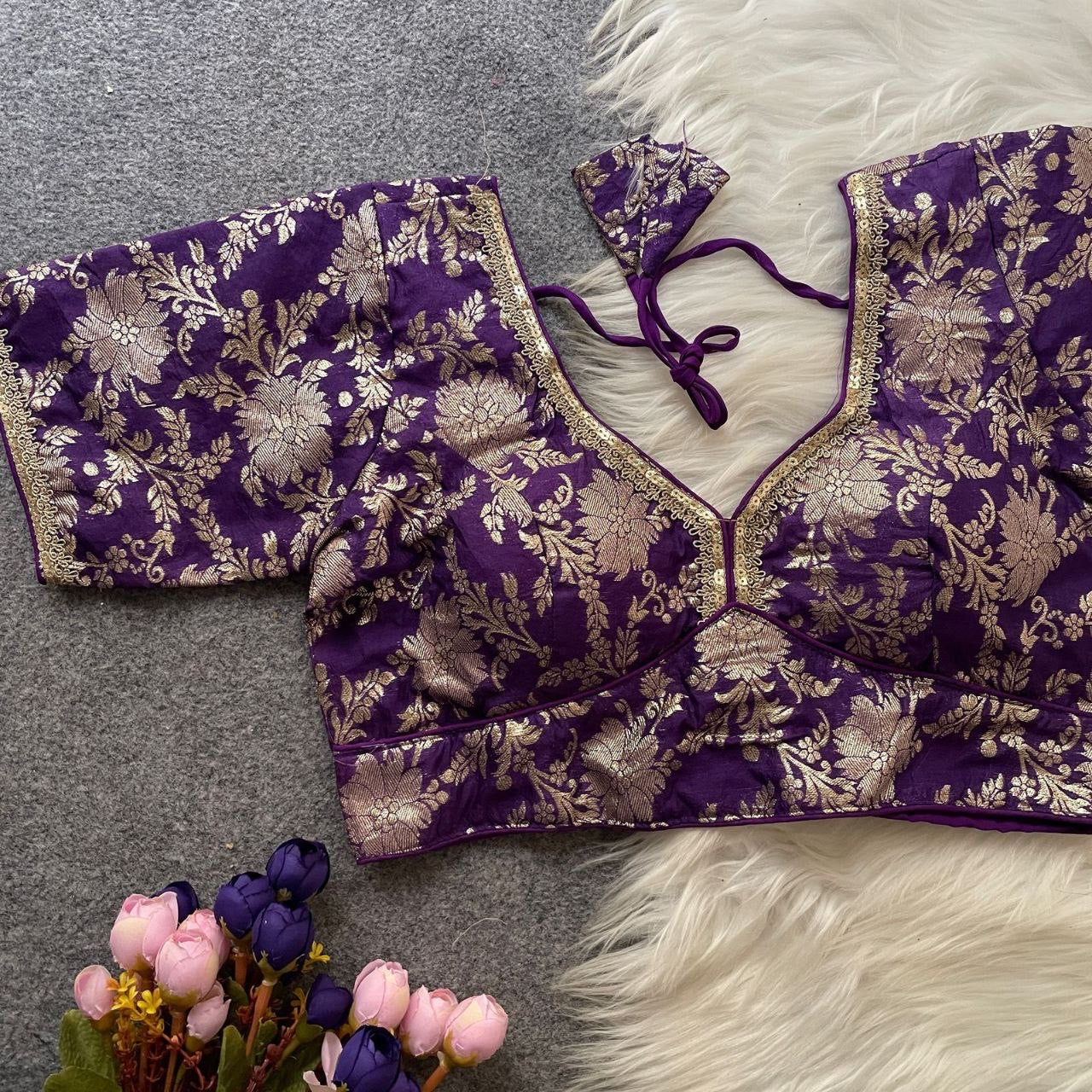 ASHWINI — Dola Silk Readymade Blouse