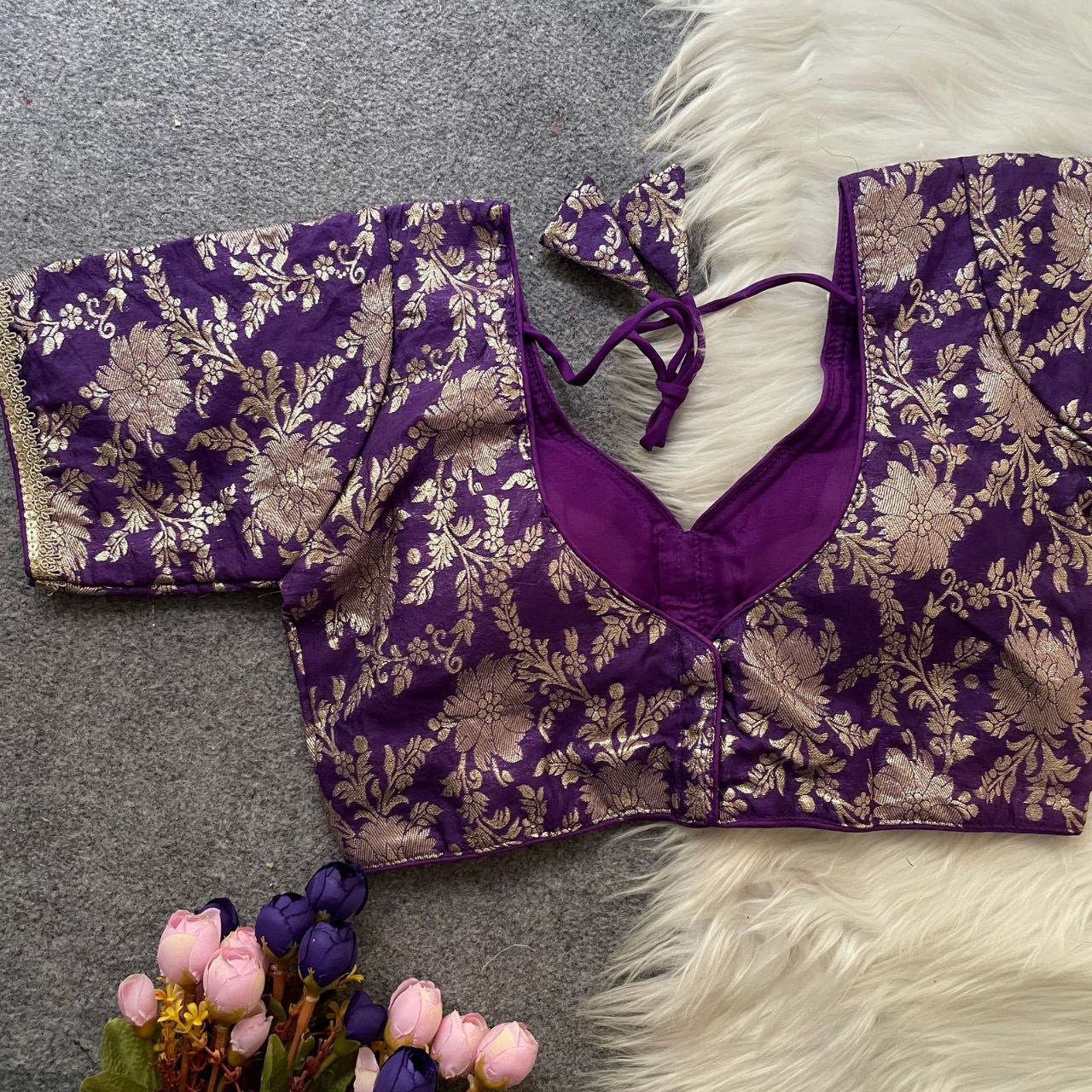 ASHWINI — Dola Silk Readymade Blouse