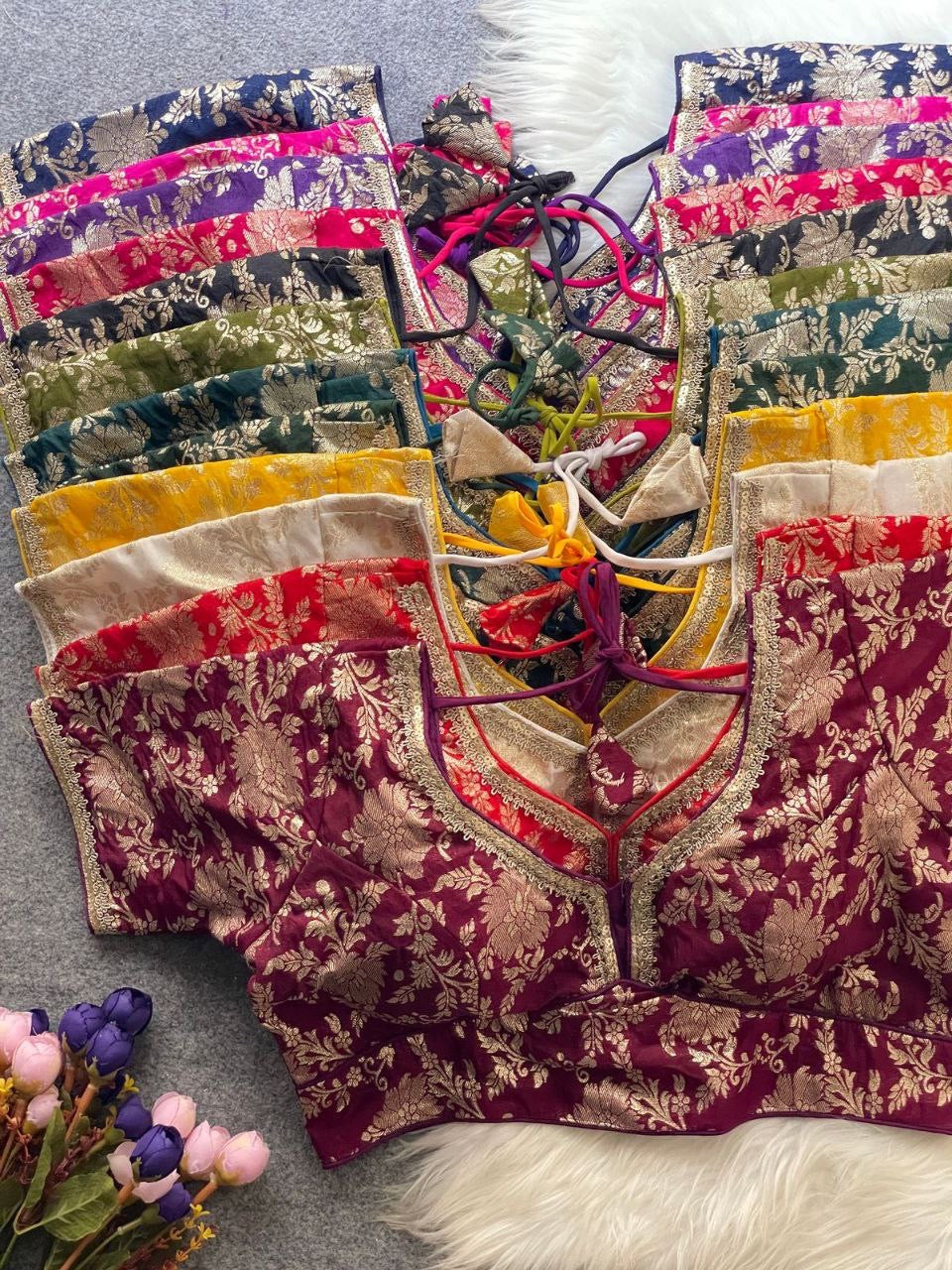 ASHWINI — Dola Silk Readymade Blouse