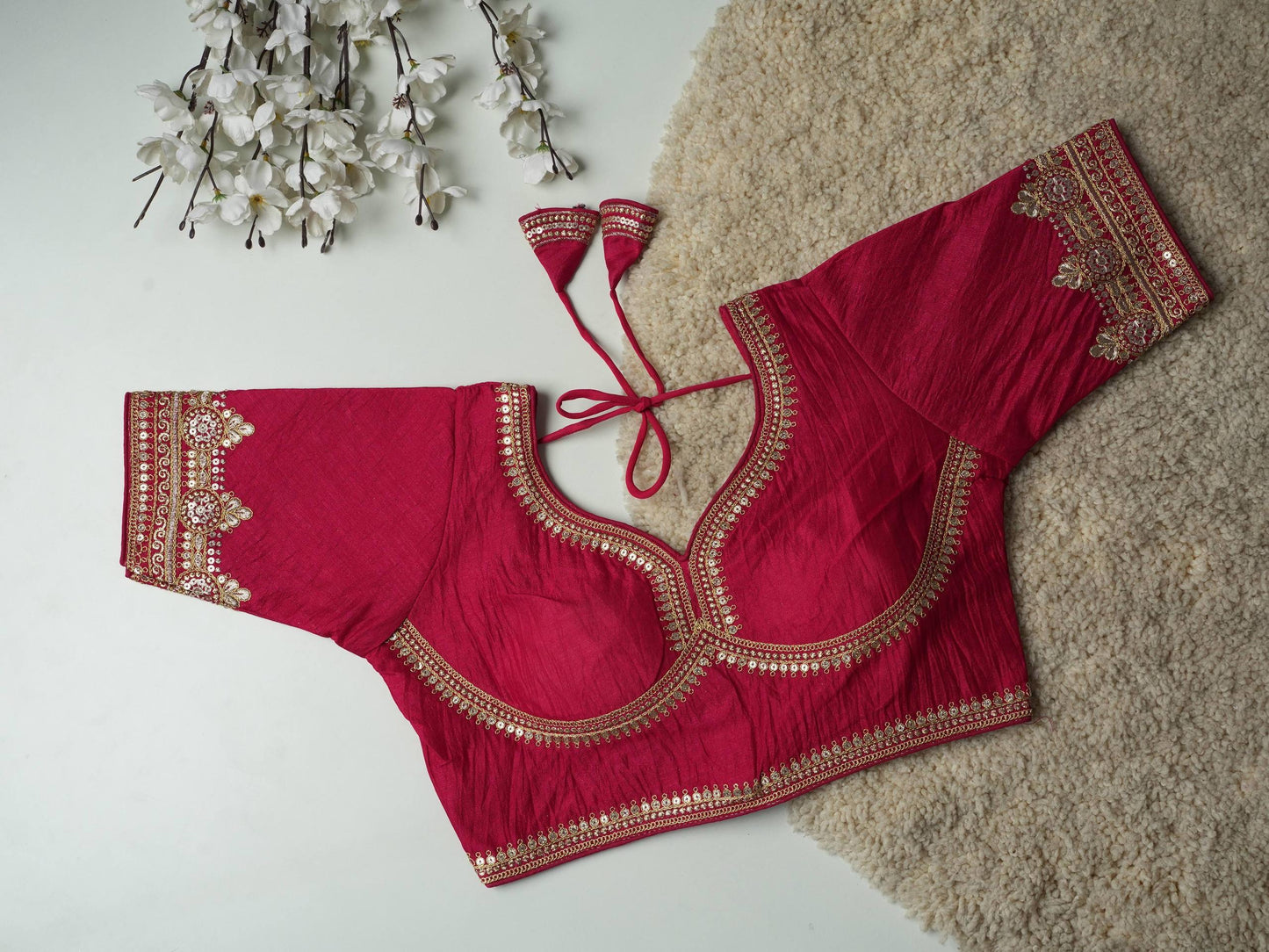 KIMI — Soft Silk Readymade blouse