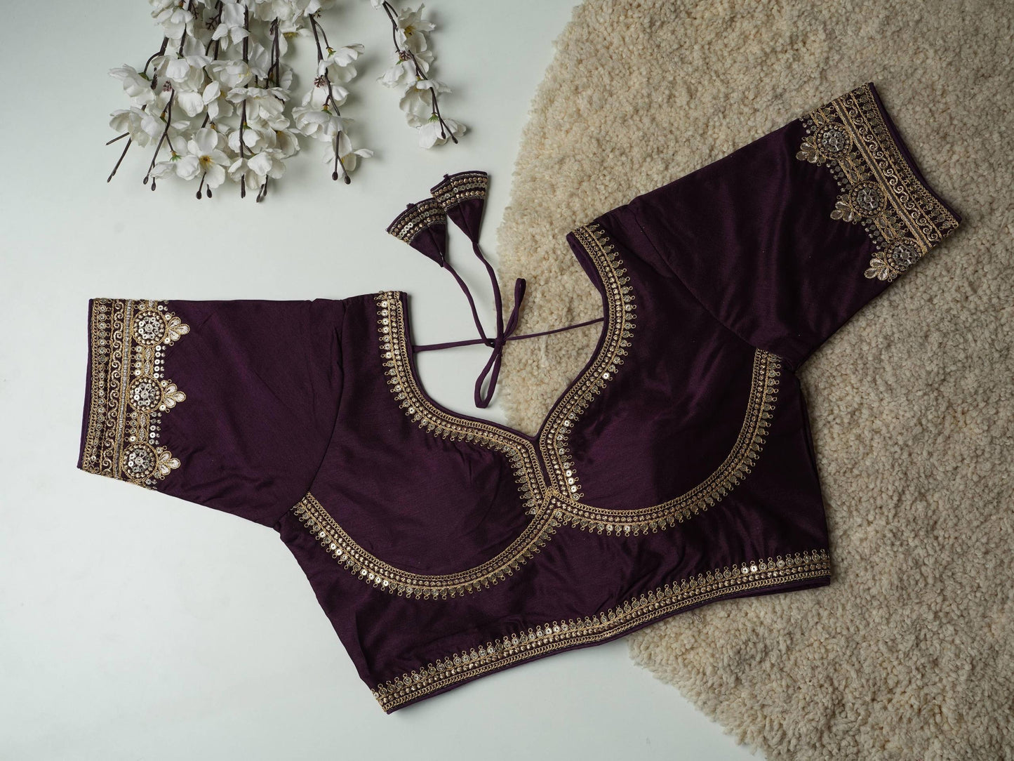 KIMI — Soft Silk Readymade blouse