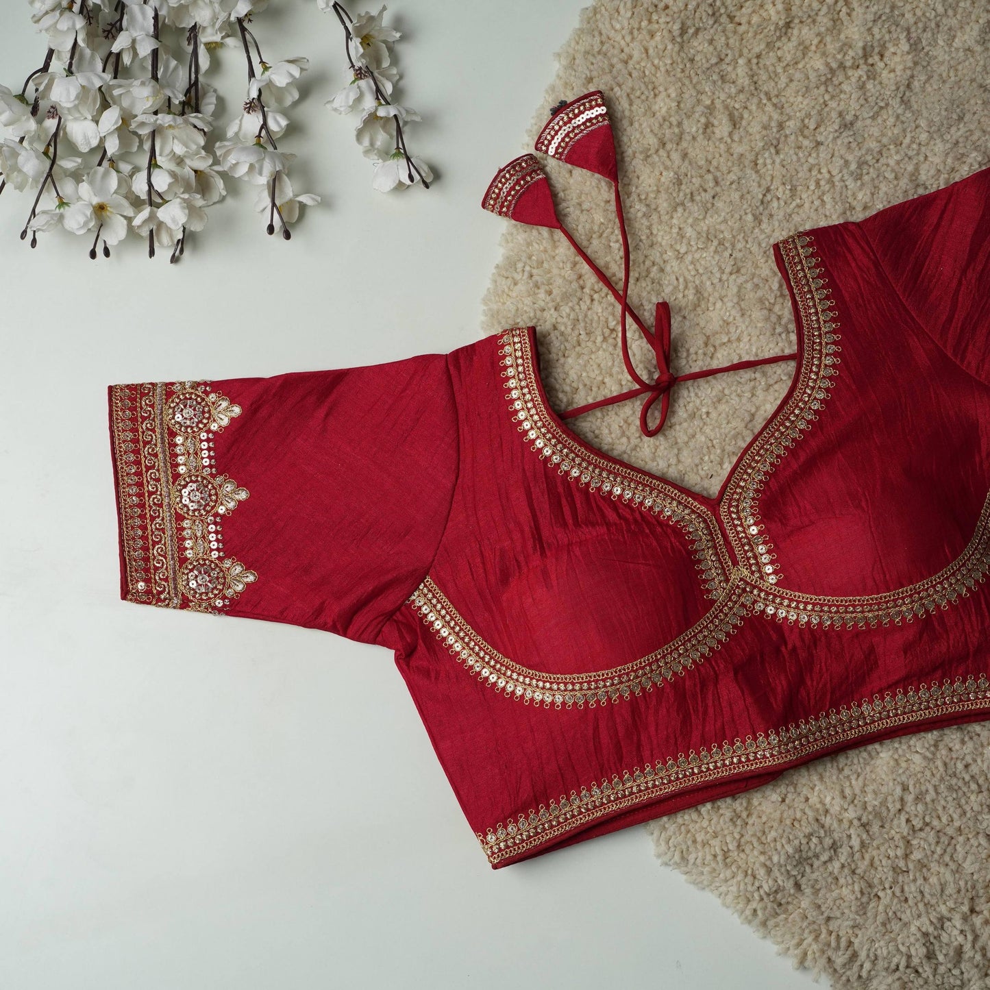 KIMI — Soft Silk Readymade blouse