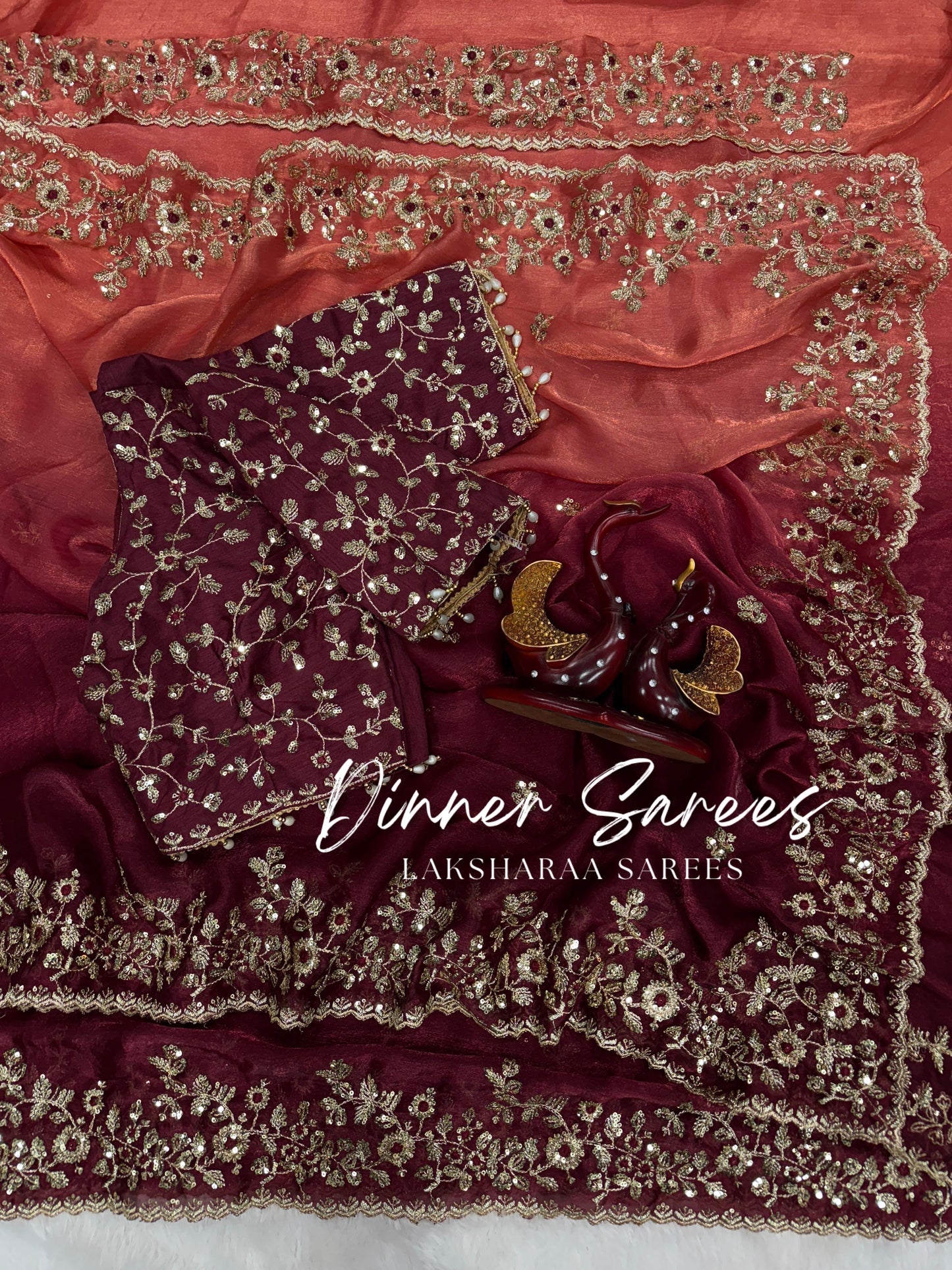 ROSALIE 2.0 — Ombre Fandy Chiffon Saree