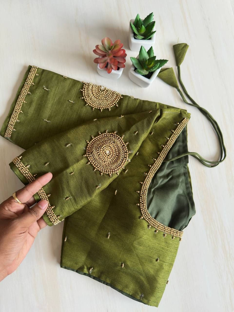 MADUREE — Readymade Silk Saree Blouse