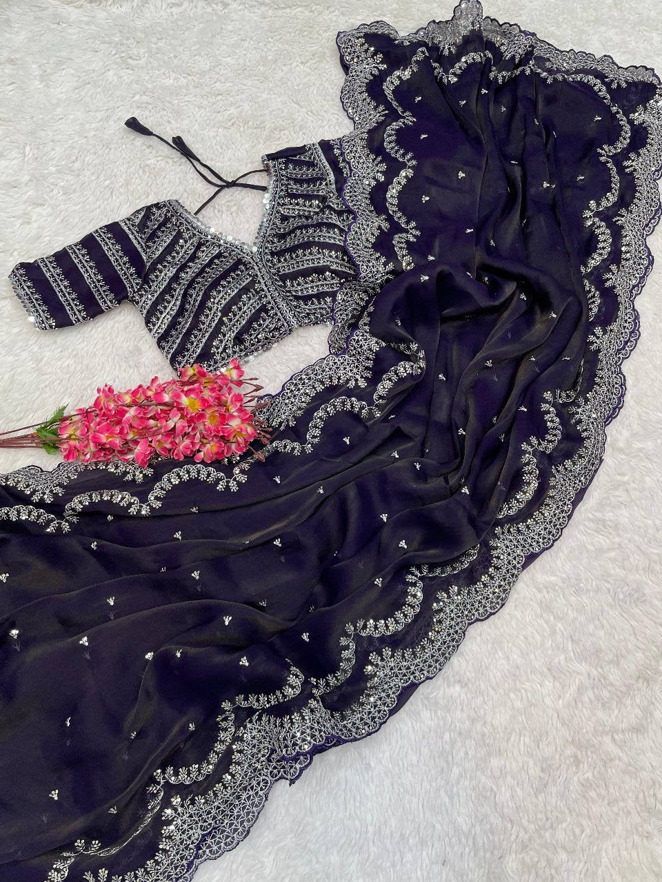 SONAM 3.0 — Shimmer Saree x Readymade Blouse