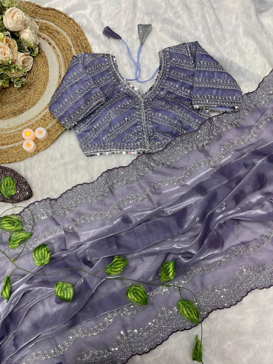 SONAM 3.0 — Shimmer Saree x Readymade Blouse