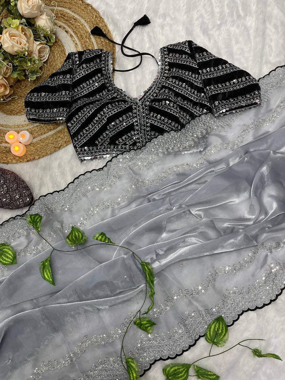 SONAM 3.0 — Shimmer Saree x Readymade Blouse