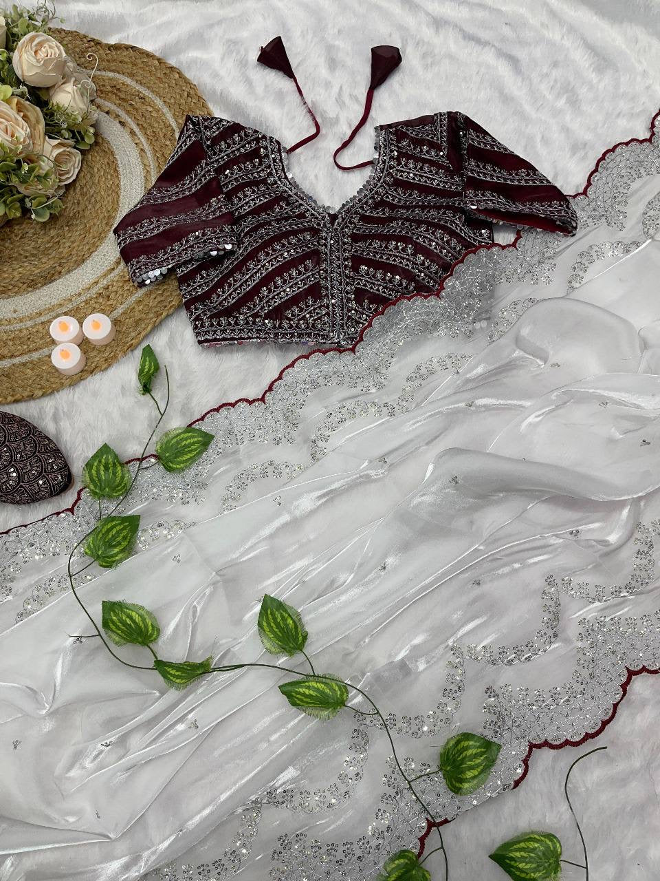 SONAM 3.0 — Shimmer Saree x Readymade Blouse