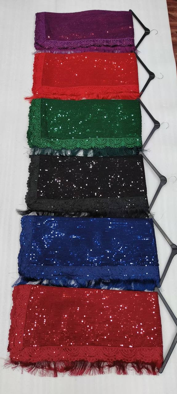 RILEY — Bling Sequin x Tassel Georgette Dinner Saree