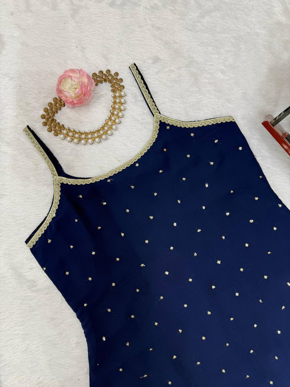 ELINE - Premium Blue Sharara Suit