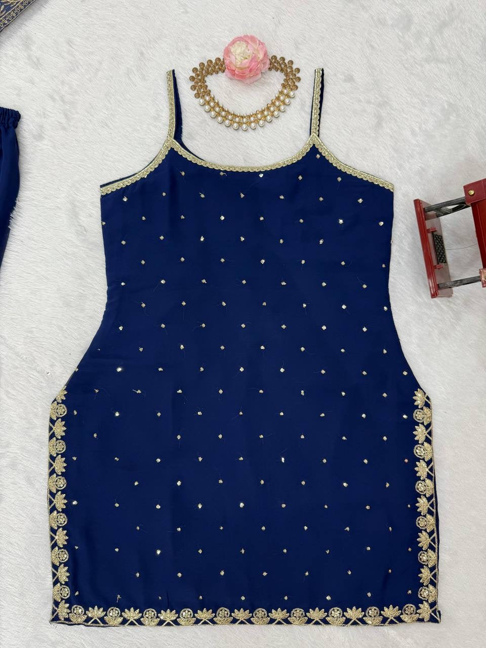 ELINE - Premium Blue Sharara Suit