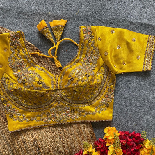BINDRA — Bridal Quality Readymade Saree Blouse