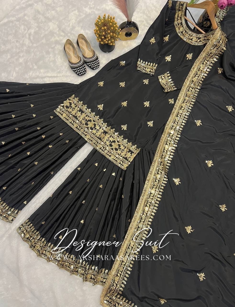 SHRADHA — Premium Crepe Silk Sharara