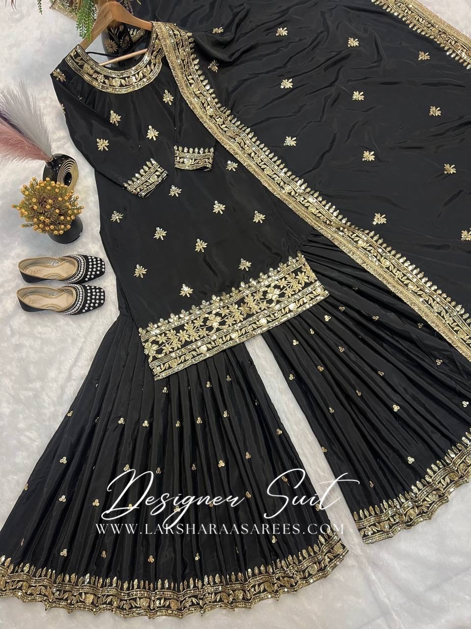 SHRADHA — Premium Crepe Silk Sharara