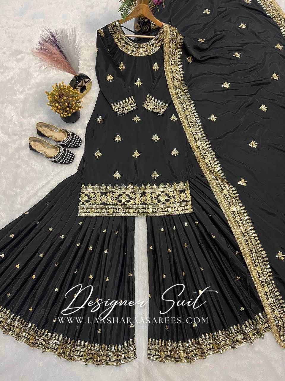 SHRADHA — Premium Crepe Silk Sharara
