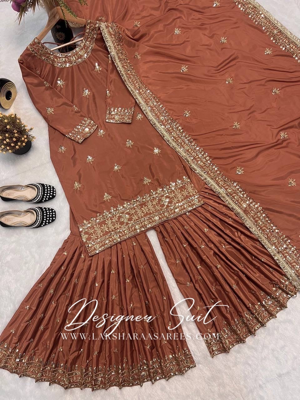 SHRADHA — Premium Crepe Silk Sharara