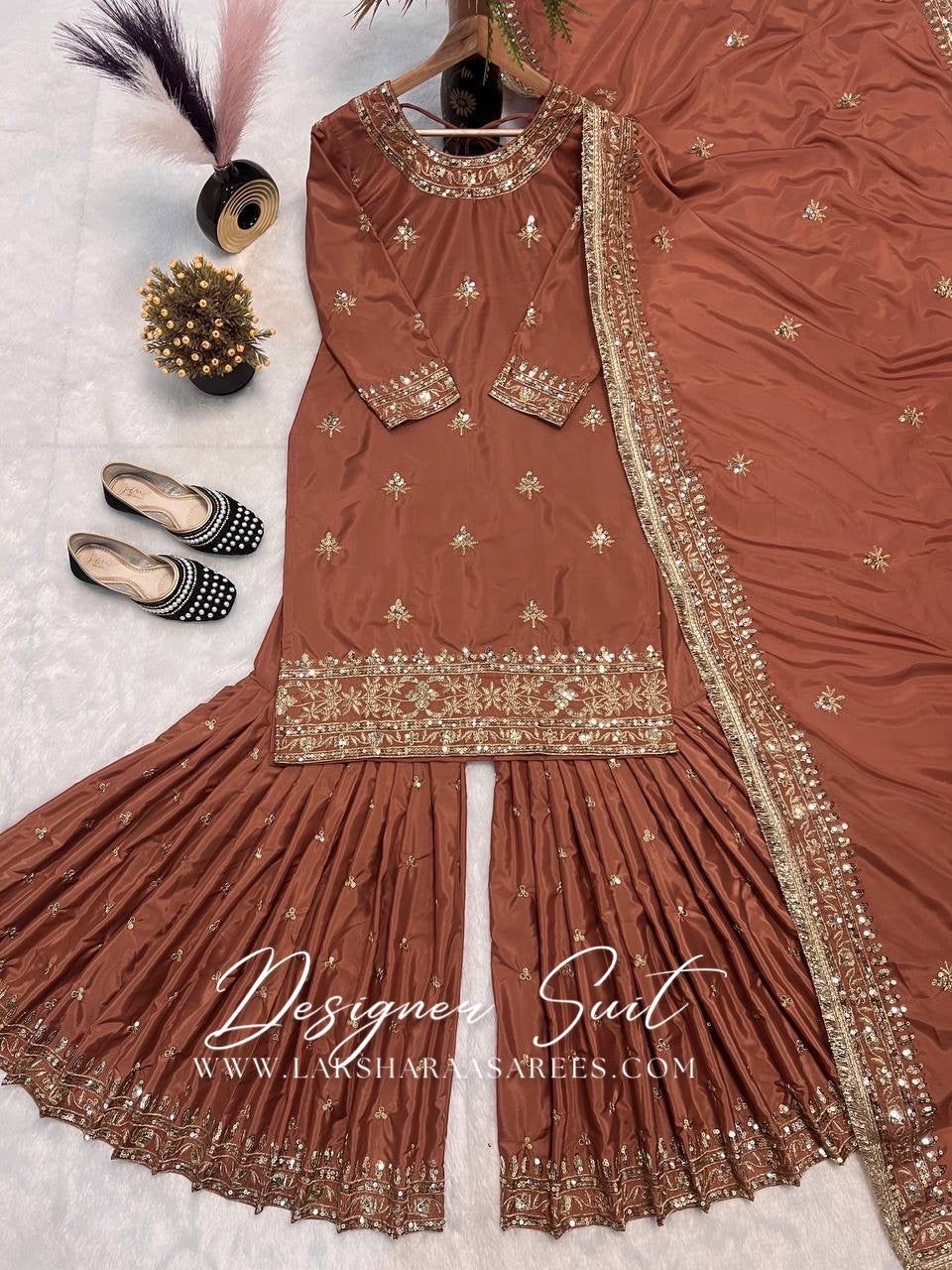 SHRADHA — Premium Crepe Silk Sharara