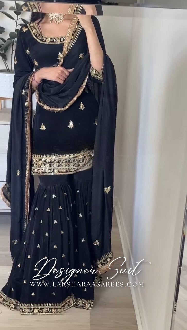 SHRADHA — Premium Crepe Silk Sharara