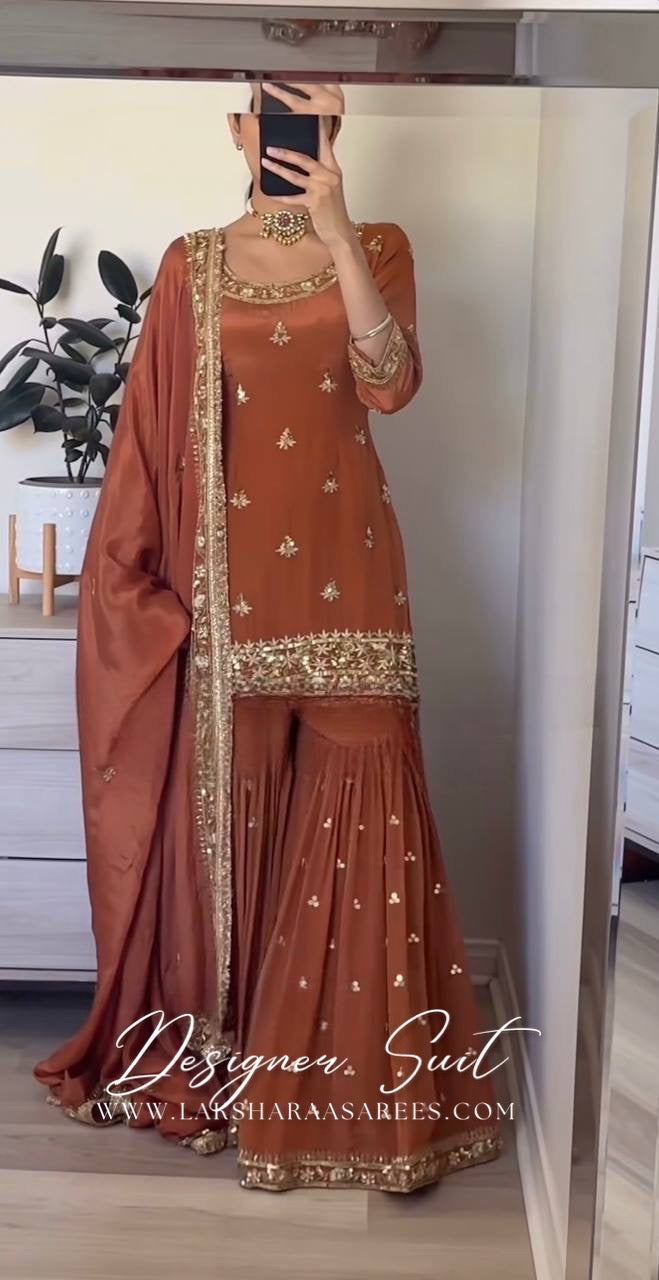 SHRADHA — Premium Crepe Silk Sharara