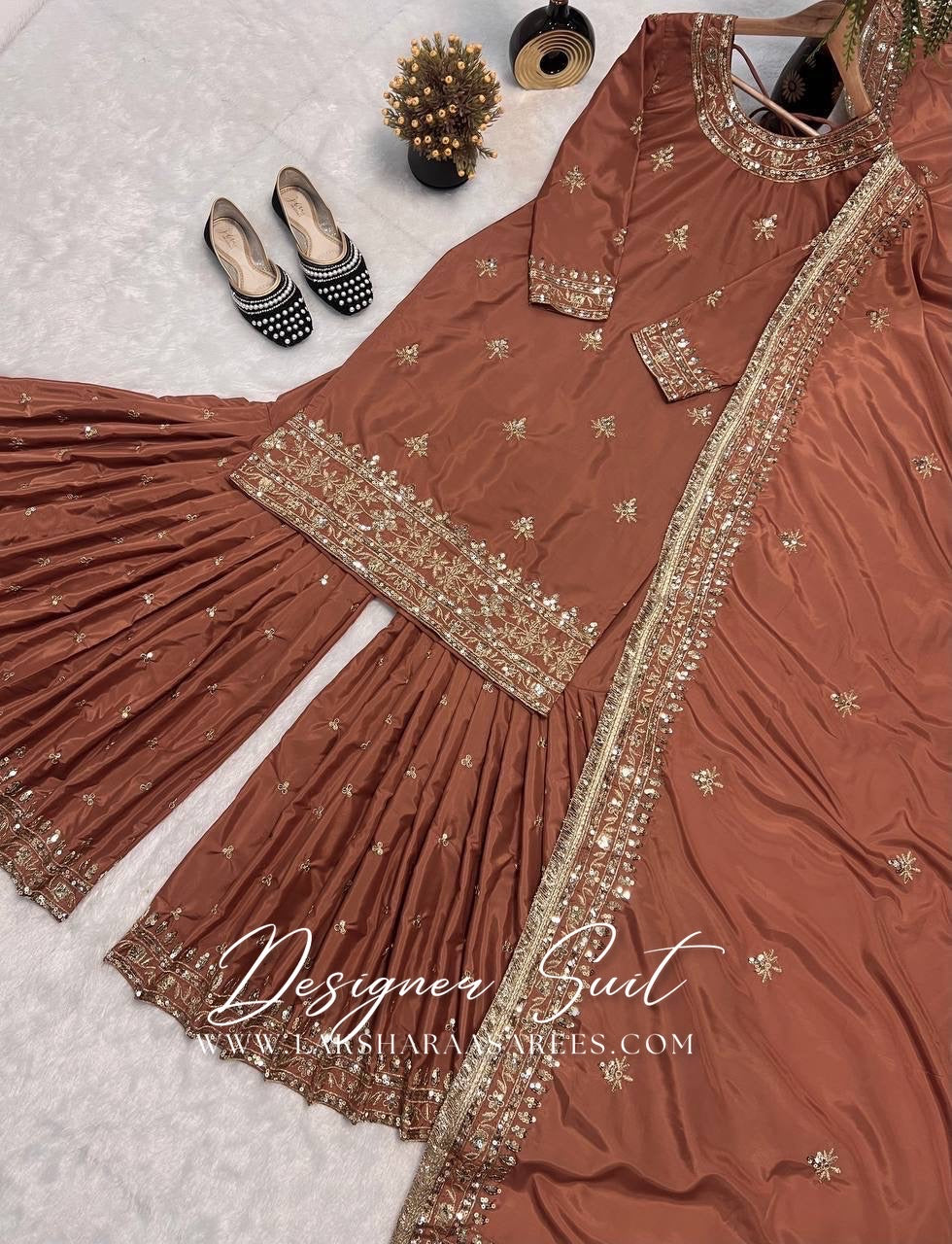 SHRADHA — Premium Crepe Silk Sharara