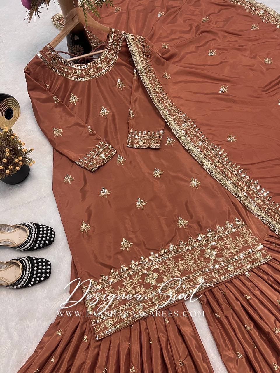 SHRADHA — Premium Crepe Silk Sharara