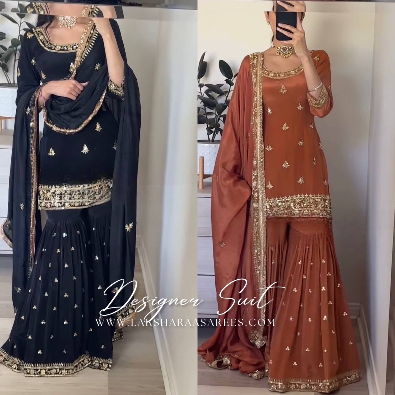 SHRADHA — Premium Crepe Silk Sharara