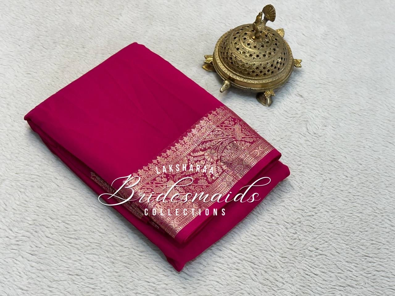 Bridesmaid Saree - Soft Viscose Saree