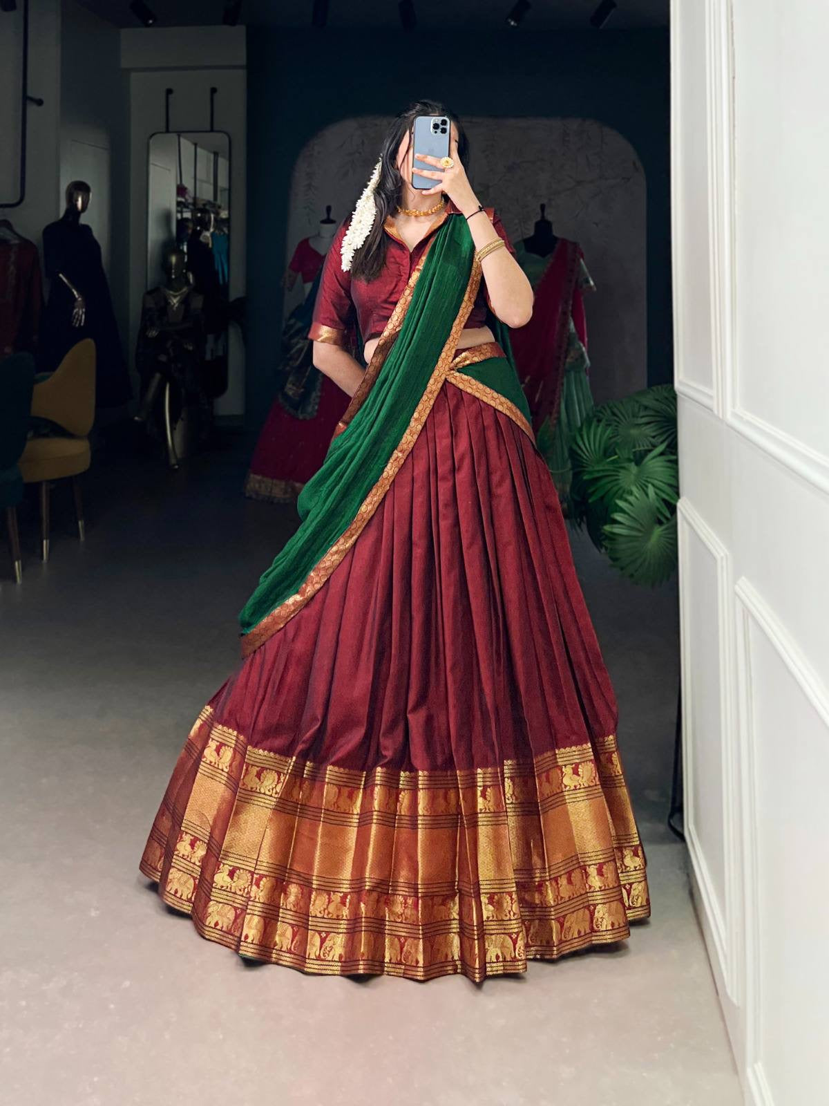 VANISHREE — Narayanpet Half Sarees Lehenga