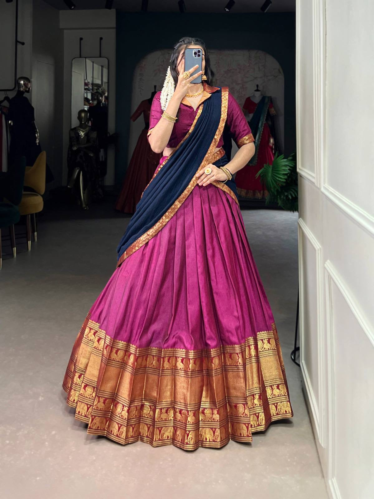 VANISHREE — Narayanpet Half Sarees Lehenga