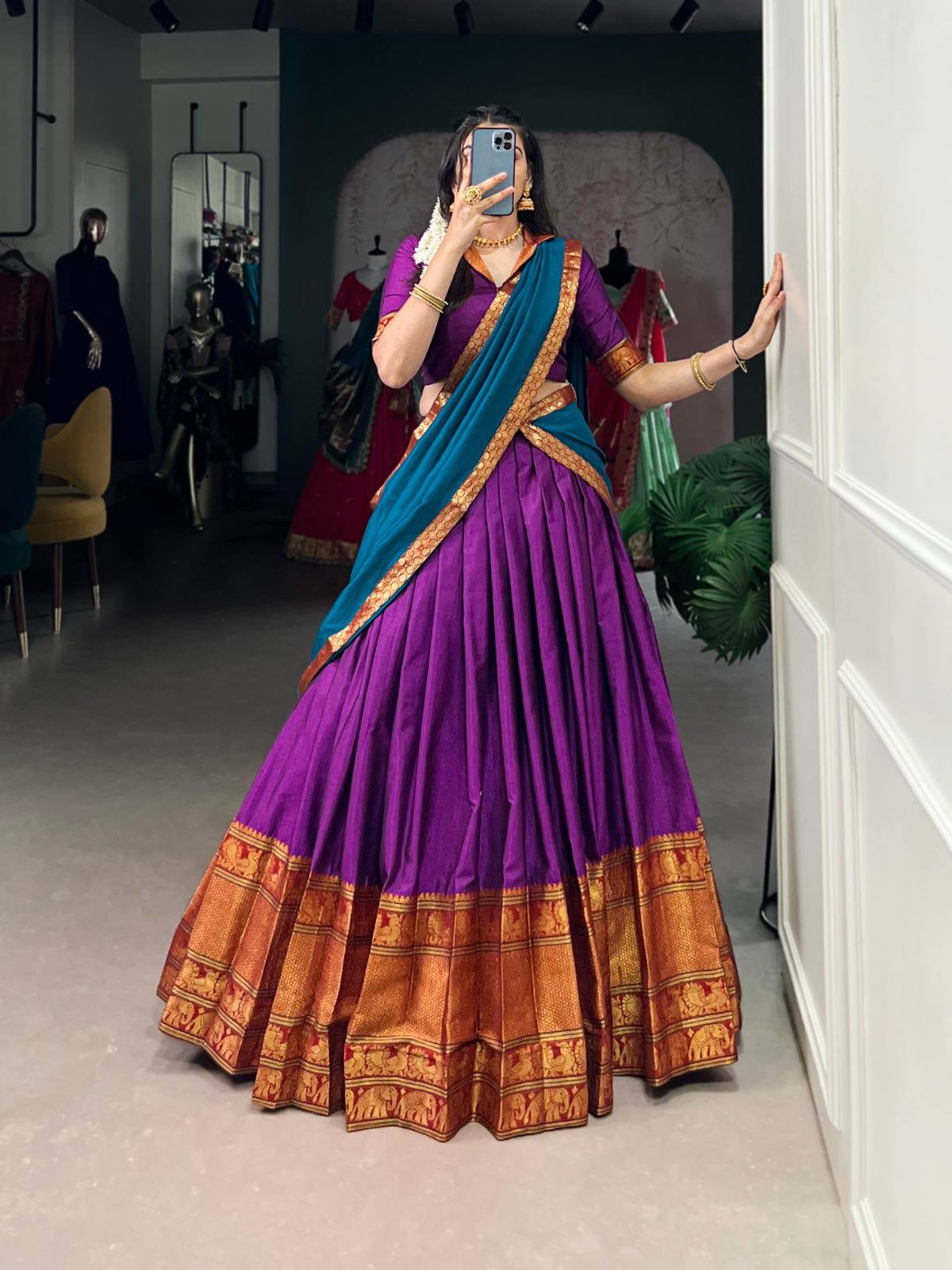 VANISHREE — Narayanpet Half Sarees Lehenga
