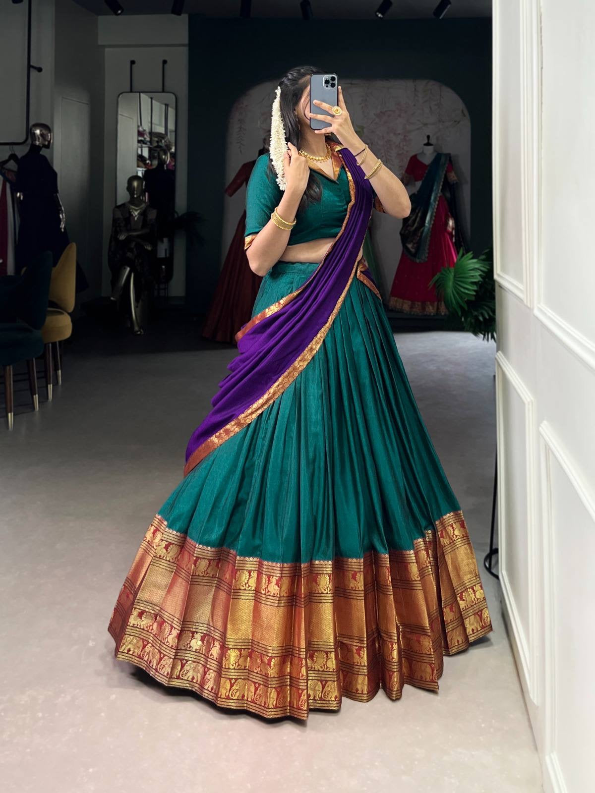 VANISHREE — Narayanpet Half Sarees Lehenga