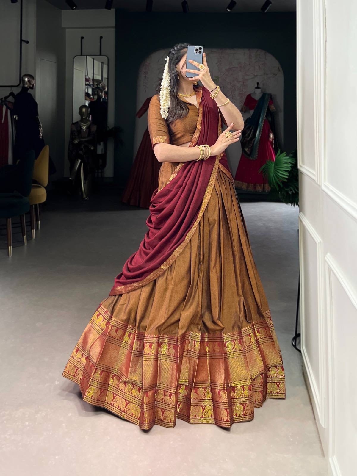 VANISHREE — Narayanpet Half Sarees Lehenga