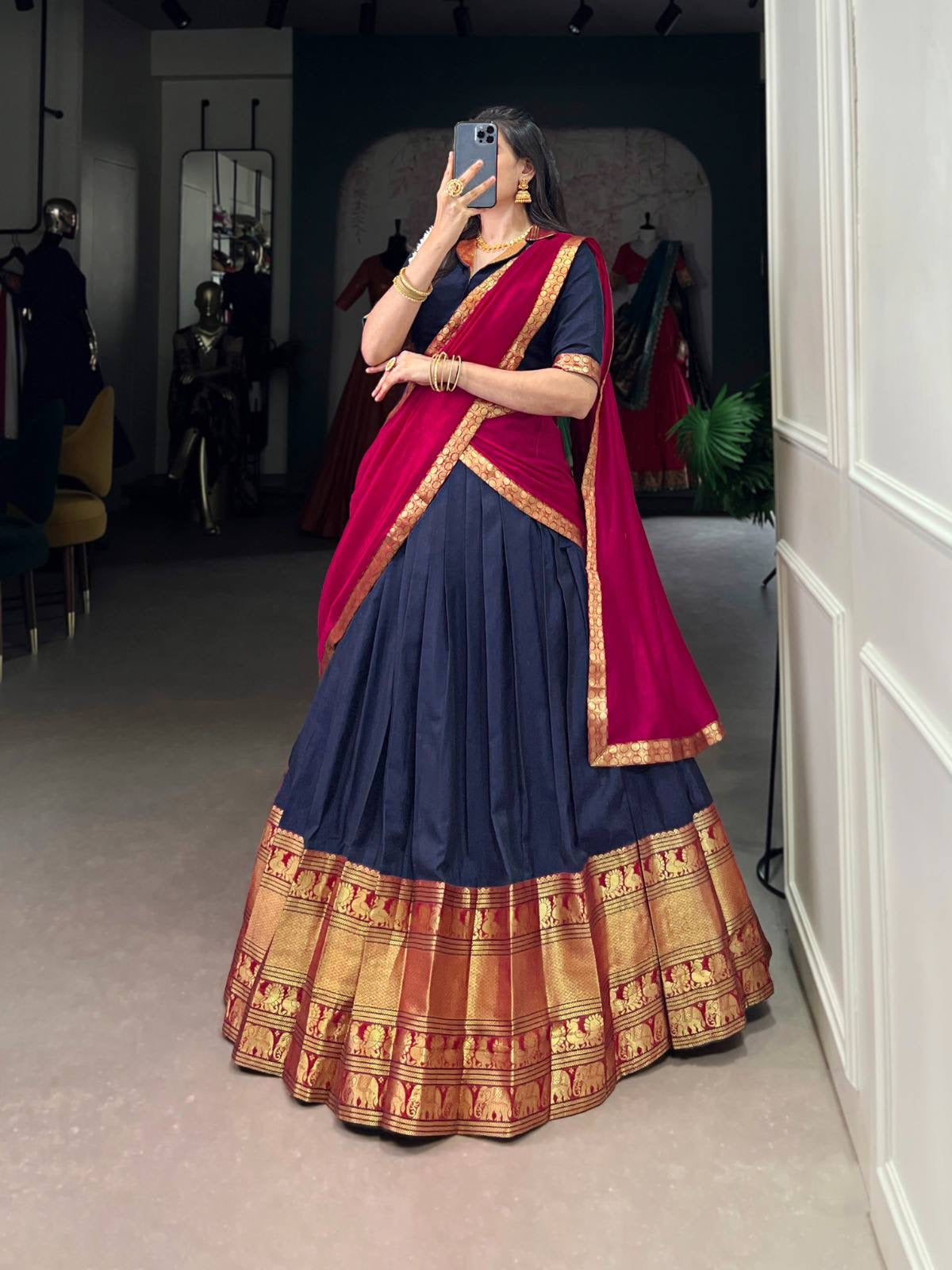 VANISHREE — Narayanpet Half Sarees Lehenga