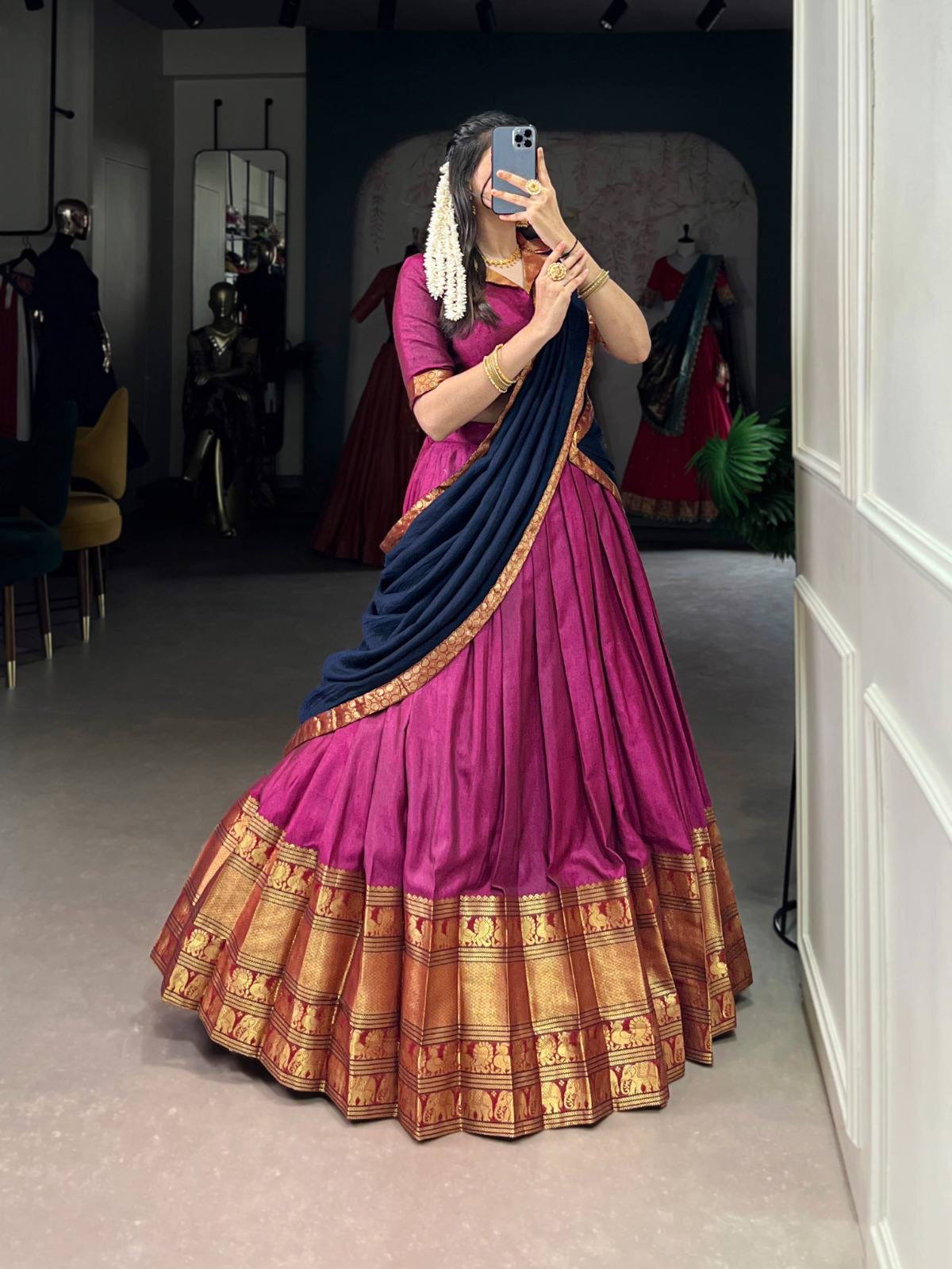 VANISHREE — Narayanpet Half Sarees Lehenga