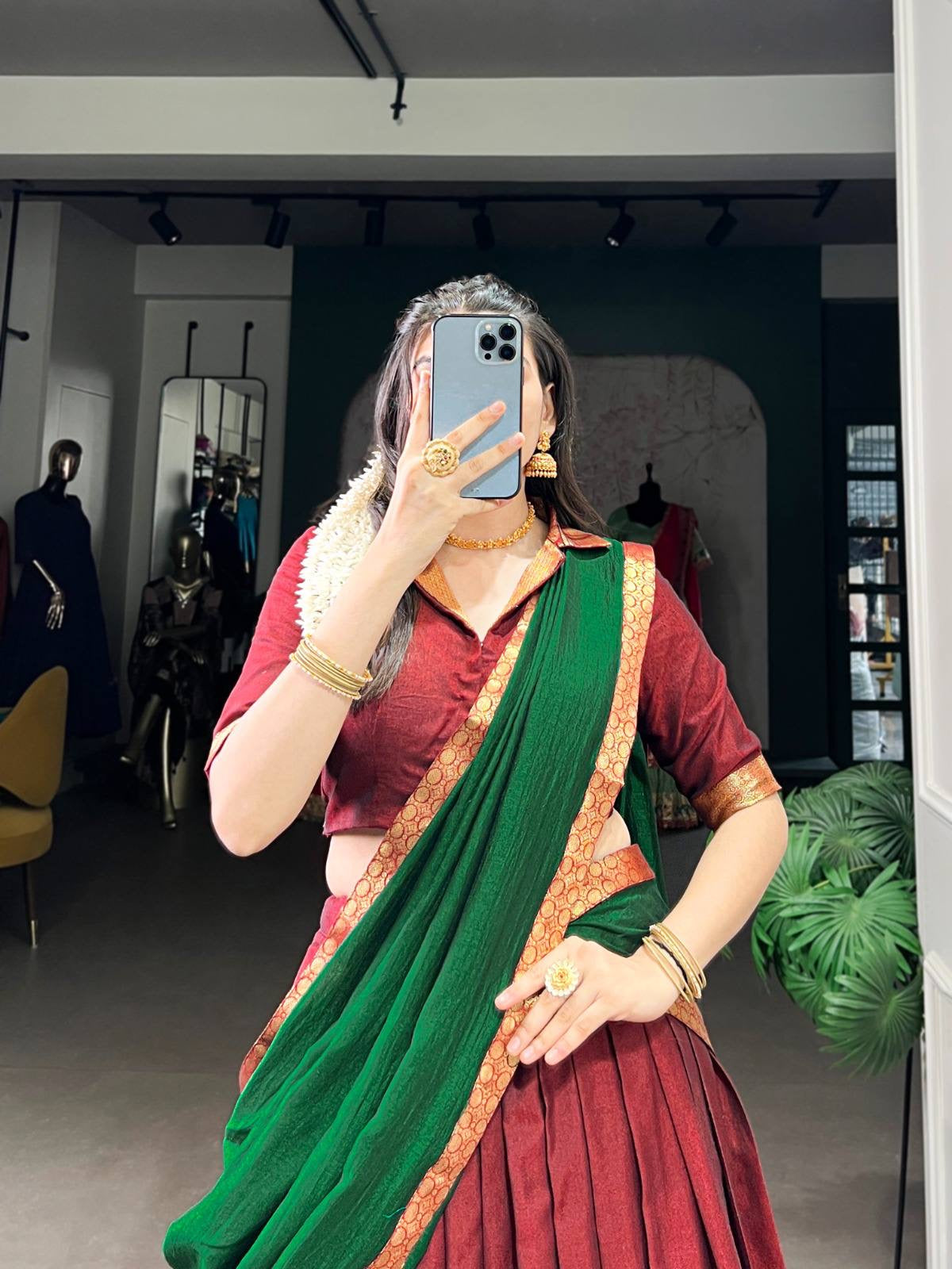 VANISHREE — Narayanpet Half Sarees Lehenga