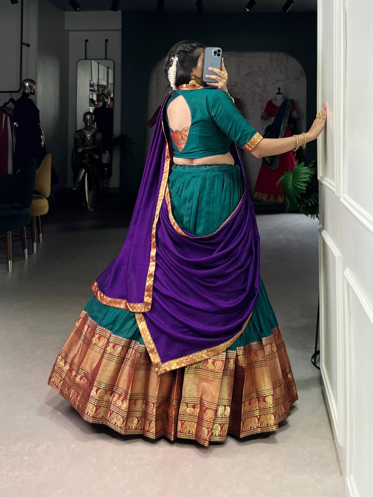 VANISHREE — Narayanpet Half Sarees Lehenga