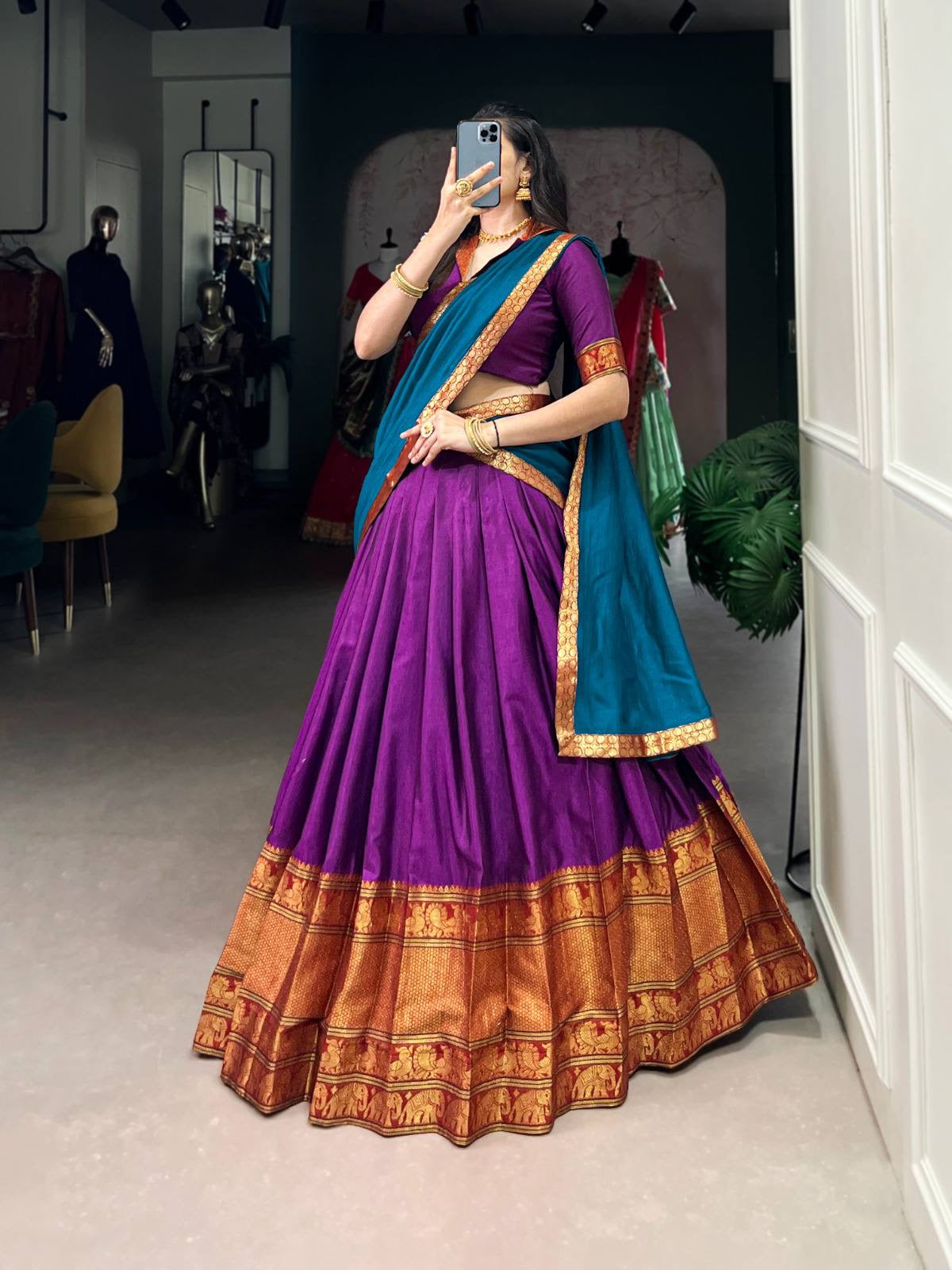 VANISHREE — Narayanpet Half Sarees Lehenga