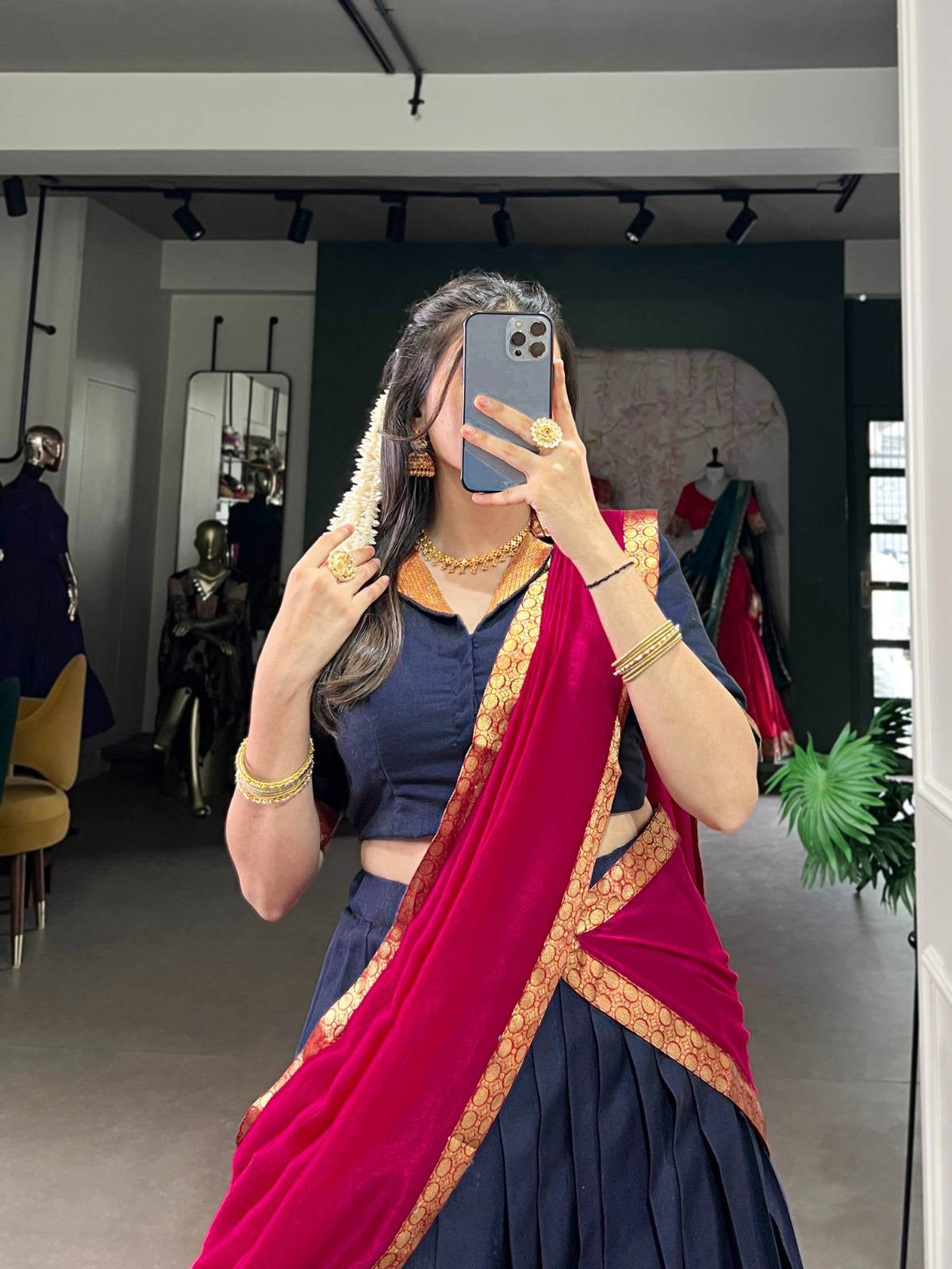 VANISHREE — Narayanpet Half Sarees Lehenga