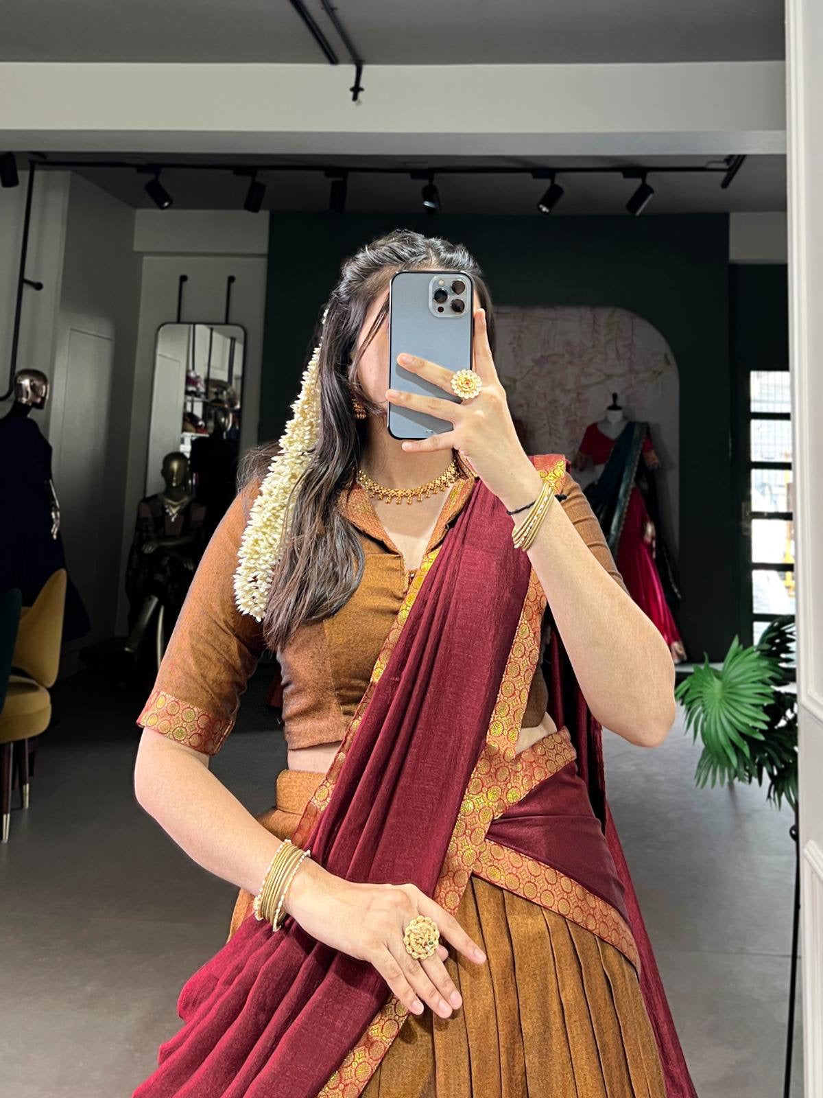 VANISHREE — Narayanpet Half Sarees Lehenga