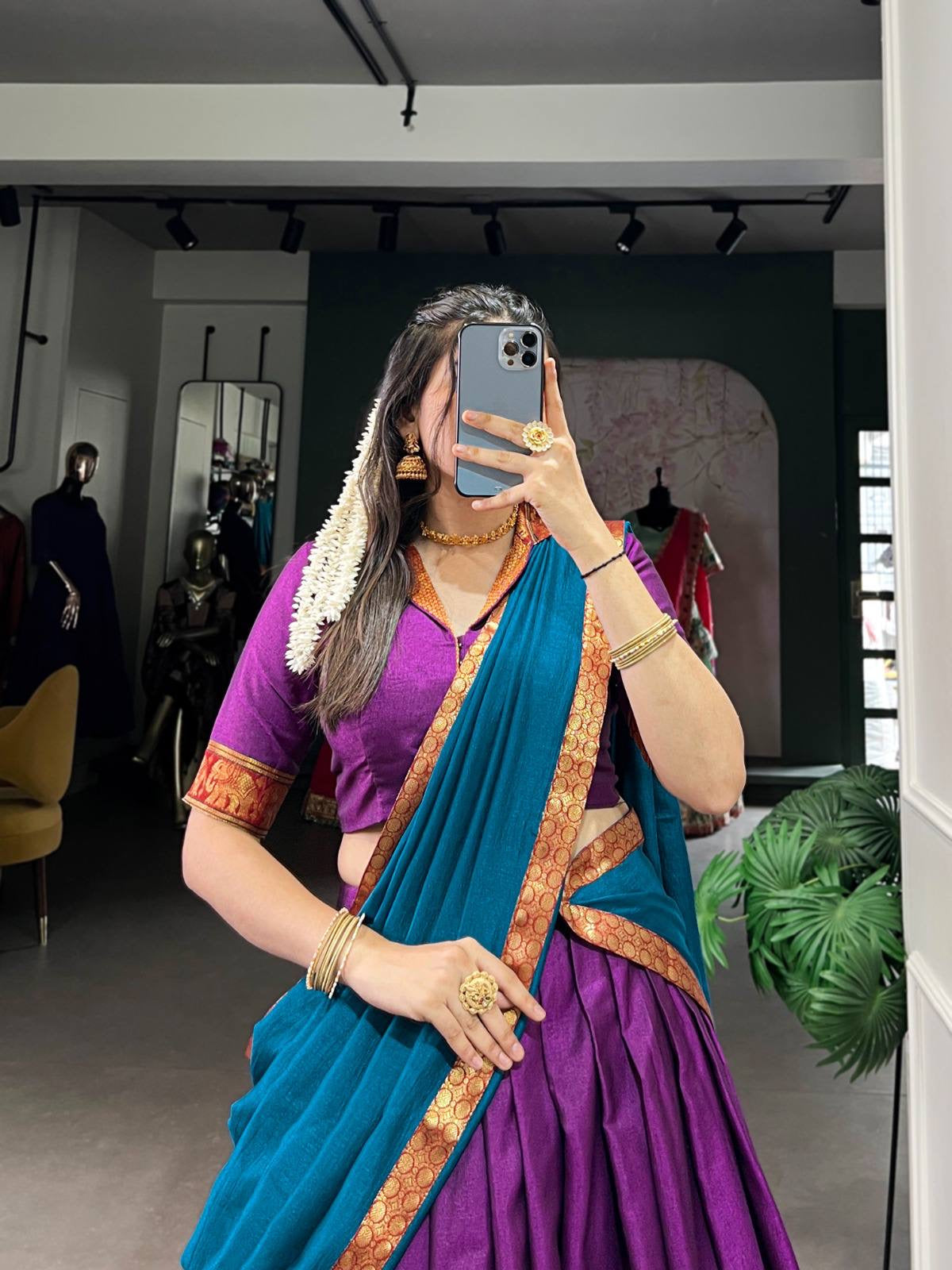 VANISHREE — Narayanpet Half Sarees Lehenga